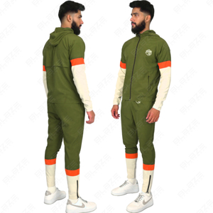 Combinaisons de survêtement personnalisées Ensembles de jogging légers, respirants et sans couture Pantalons cargo Survêtements Pantalons de survêtement à capuche personnalisés - Product Image 1