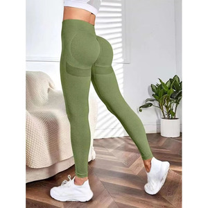 Leggings pour femmes de logo et de couleur personnalisés de qualité supérieure à vendre Leggings pour femmes à taille haute élastique nouveau design - Product Image 1