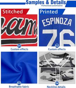 Maillots de baseball et de softball personnalisés sublimés, respirants et personnalisés, uniforme de sport pour adultes avec nom d'équipe, ensemble chemise et pantalon - Product Image 5