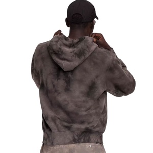 Fait sur mesure surdimensionné haute qualité acide pierre lavé hommes sweats à capuche basique coton mélangé nouveauté acide lavage à capuche pour hommes 2026 - Product Image 2