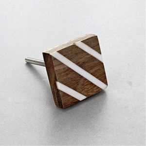 Pomo de Puerta Hexagonal de Mármol con Latón, Color, Forma y Tamaño Personalizados, Hecho en India - Product Image 4