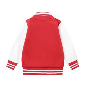 Varsity Jacket Zip Up Letterman Jacket Survêtement Printemps Automne Vêtements Rose Chaud - Product Image 4