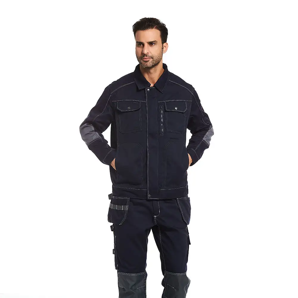 Jaqueta de couro para soldadores resistente a chamas, jaqueta de segurança para soldadores e eletricistas, resistente a incêndio e calor, ideal para homens