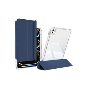 Étui magnétique détachable pour iPad Pro 13 2024 Netzy, coque de protection coulissante SAFA, cuir, matériau PC, certifié ROHS - Product Image 1