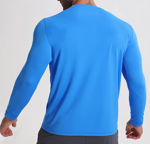 Sweatshirts à demi-fermeture éclair sportifs de haute qualité pour hommes T-shirt à manches longues imprimé de logo personnalisé de grande taille vente en gros de vêtements - Product Image 3