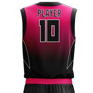 Ensembles d'uniformes de basket-ball d'été unisexes de haute qualité, nouvelle arrivée, design sans manches, respirant, impression par sublimation, 100% polyester - Product Image 6