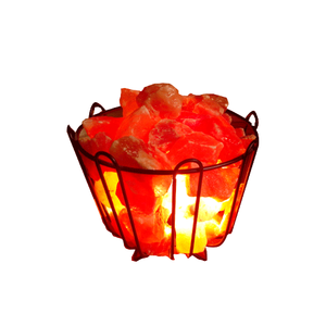 ตะกร้าเหล็กดัดทรงตะแกรงโคมไฟเกลือหินหิมาลัยสำหรับห้องนอนของขวัญสไตล์ปิรามิดเพื่อสุขภาพ - Product Image 4