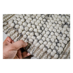 Tapis en laine de couleur unie tissé à la main élégant Design moderne tapis en Fiber naturelle pour salon chambre bureau doux Durable - Product Image 6