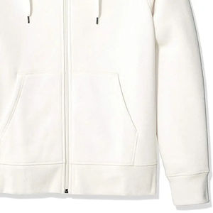 Vente en gros de coton mélangé de base Nouveau 100% coton sweats à capuche zippés surdimensionnés sweat à capuche blanc avec fermeture éclair unisexe sweat à capuche zippé personnalisé - Product Image 5