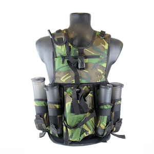 Gilet de paintball réversible à libération rapide camouflage Woodland, respirant, rembourré en mousse de polyester, personnalisable, haute performance pour le paintball - Product Image 4