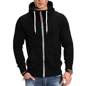 2025 New Men's <b>Oversized</b> Pullover Hoodie Casual <b>Cardigan</b> with Contrasting Raglan Sleeves and Zippered <b>Cardigan</b> Hood - Product Image 2