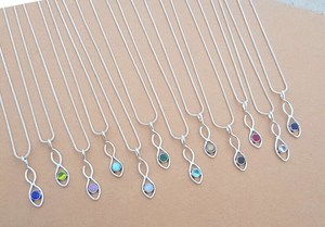 Colgante de Bisel Hecho a Mano con Cabujón Ovalado de Gemas Naturales Variadas, Pulido a Mano, Plata de Ley 925 Sólida, Joyería de Moda - Product Image 2