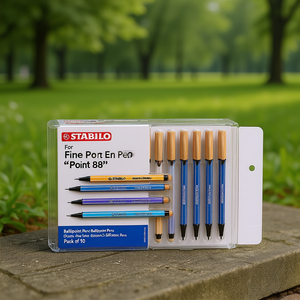 Lot de 10 stylos à bille STABILO Fine Point 'Point 88' - Product Image 3
