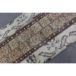 พรมวินเทจสไตล์ตุรกี ขนาด 2.3x4 ฟุต พรมสีน้ำตาลขาวสไตล์เปอร์เซีย - Product Image 4