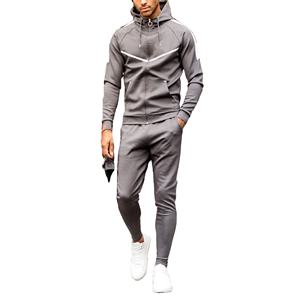 Chándal de diseñador de alta calidad para hombre, chándal de dos piezas personalizado liso, chándal de algodón para hombre, chándal con logotipo personalizado - Product Image 1