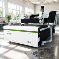 Machine de découpe laser à fibre CNC compacte JQLASER 1313 pour pièces métalliques de précision, électronique, équipement médical et quincaillerie