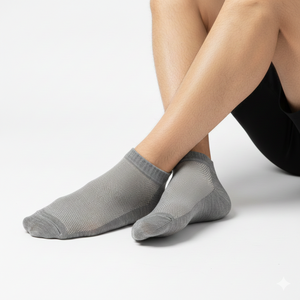 Chaussettes taille unique personnalisées pour hommes Chaussettes d'été antibactériennes et confortables pour l'étirement de la cheville Chaussettes habillées de couleur personnalisée - Product Image 4