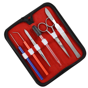 MEDIHEAL SURGICAL CORPORATION Kits chirurgicaux avancés 6 pièces : Manche de scalpel, Lames, Porte-aiguille, Pinces, Pincettes en acier inoxydable - Product Image 4
