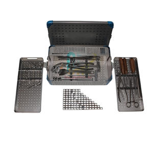 ชุดเครื่องมือผ่าตัดออร์โทพีดิกส์ชิ้นใหญ่ชุดเครื่องมือสเตนเลสออร์โทพีดิกส์พร้อมกล่องฆ่าเชื้อ | oldmed - Product Image 1