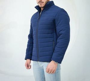 Fabricant OEM Manteaux d'hiver en duvet brodés sur mesure Veste matelassée en duvet matelassé de haute qualité pour hommes - Product Image 5