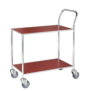 Red Km172-1b Heavy Duty Four-Wheel Folding Table Trolley Customizable OEM Aluminium Steel Platform Frame Tools <b>Transportation</b> - Product Image 1