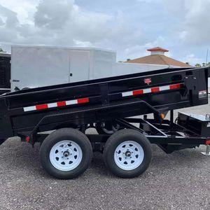 Remorque à benne basculante à essieu unique Remorque à benne basculante de ferme hydraulique de 3 tonnes Tracteur agricole de 5 tonnes Remorque à bascule pour tracteurs - Product Image 3