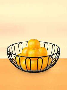 Cesta de Almacenamiento de Frutas de Alambre Metálico Circular Moderna y Ecológica con Diseño de Malla de Alambre de Hierro a Precio Económico para Alimentos de Cocina - Product Image 4