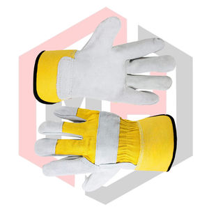 Guantes de Trabajo de Cuero Blanco y Amarillo, Resistentes a Desgarros, Transpirables, Sin Silicona, Sin Polvo, Estériles, Personalizables - Product Image 6