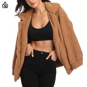 Nueva moda Casual invierno cálido polar Sherpa chaqueta High Street estilo transpirable mujeres Sherpa chaquetas - Product Image 2