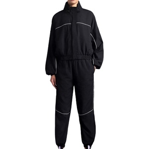 Ensemble décontracté 2 pièces pour femme : Haut zippé et pantalon à taille élastique – Coupe-vent 2 pièces de haute qualité MADE BY HS 2026 - Product Image 3