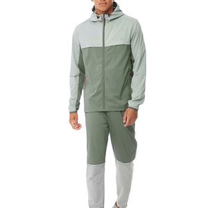 Conjunto Deportivo de 2 Piezas con Chaqueta Cortavientos con Capucha, Estilo Moderno 2026, Personalizable, Talla Grande, de Nailon, Reflectante, para Hombre - Product Image 1