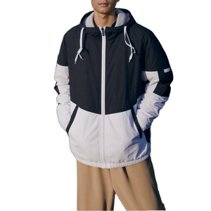 เสื้อแจ็คเก็ตวิ่งผู้ชายสำหรับฤดูใบไม้ผลิและฤดูใบไม้ร่วง แบบสปอร์ต กันลม ระบายอากาศได้ดี แขนยาว คอตั้ง ซิป ผ้าเรียบ สีพื้น - Product Image 1