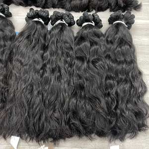 Paquetes de cabello humano virgen sin procesar 100% cabello humano vietnamita Color negro natural 8 "a 32" Extensiones de cabello - Product Image 4