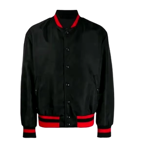 Venta al por mayor de ropa personalizada para hombres, chaquetas universitarias, chaqueta deportiva informal lisa, venta 2024, fabricación a granel - Product Image 5