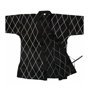 La mayoría de las ventas de camisa abierta con cuello en V de marca Hapkido conjuntos de uniformes elásticos de secado rápido 100% algodón servicio OEM conjunto de uniformes deportivos - Product Image 4