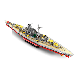 Ensemble de blocs de construction Reobrix 77051 Bismarck Battleship, 3462 pièces, 1:300, modèle de navire <span class=keywords><strong>militaire</strong></span> sous licence World of Warships - Product Image 3