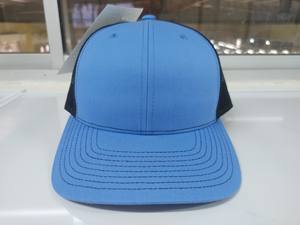Logotipo personalizable Heather Grey Blue Mesh Trucker Cap Transpirable Uso diario para el rendimiento al aire libre Hecho Vietnam Factory Sporty - Product Image 4