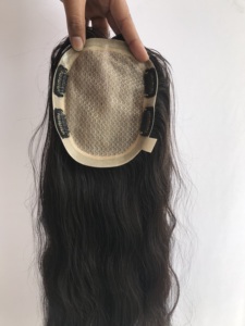 Extensiones de Cabello Virgen Remy Indio 100% Natural Sin Procesar de Alta Calidad 12A Grado Superior 18'' 5x6 Doble Trama a Máquina para Mujer - Product Image 5