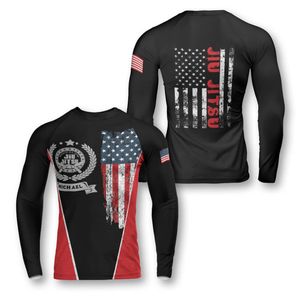 Chemise à manches longues unisexe personnalisée Rash Guard avec protection UV pour les sports nautiques de plage MMA entraînement et activités de fitness en plein air - Product Image 4