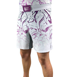 Shorts de MMA en gros QST, extensibles, respirants, séchage rapide, fitness, Muay Thai, BJJ, kimono unisexe, imprimé par transfert thermique, polyester/coton - Product Image 6