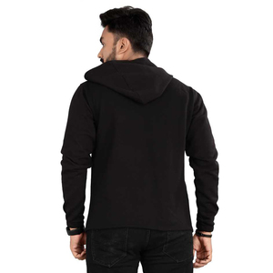 Sweat à capuche de meilleure qualité pour hommes, couleur noire, devant, deux poches, respirant, pulls à capuche et sweatshirts pour hommes de grande taille - Product Image 2