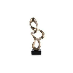 Escultura de Aluminio de Mujer Bailando, Color Dorado, Diseño Atractivo, Escultura Decorativa para Decoración de Oficina, Hecha a Mano - Product Image 4