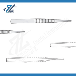 Pince à dissection Treves de haute qualité 2 et 3 dents 152mm de long Fabricant d'acier chirurgical sans lame au Pakistan - Product Image 2