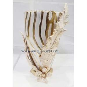 Vases à fleurs de dessus de Table Design fabuleux Vases à fleurs plaqués or de grandes tailles créatives pour la maison et le salon Décor Vase à fleurs - Product Image 5