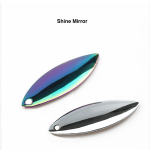 Cuchillas de Hierro Willow Personalizadas OEM # 1 # 3 # 4 # 5 # 6 # 7 Cuchillas de Señuelo Plateadas y Doradas <span class=keywords><strong>Indiana</strong></span> Blade Bait para Spinner Inline Buzzbait - Product Image 3