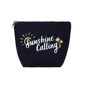 Promotional Custom Logo Print Washable Zipper Makeup Pouch Cotton Canvas Reusable <b>Make</b> <b>up</b> Cosmetic <b>Bags</b> With Personal Logo - Product Image 2