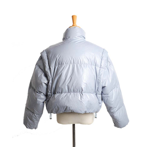 Vente en gros de vestes courtes personnalisées respirantes pour femmes bombardier de vol logo personnalisé unique rue principale - Product Image 3