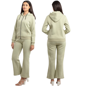 Conjunto de Chándal Unisex Personalizado OEM 100% Algodón con Cremallera, Pantalones de Chándal y Sudadera con Capucha, Venta al por Mayor, Ecológico, Tallas Grandes, Invierno - Product Image 2