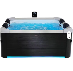 Jacuzzi cuadrado MSpa Oslo para 6 personas, completamente nuevo, con chorros de hidromasaje y tiras LED - Product Image 2