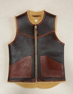 Chaleco de piel sintética para hombre, chaqueta cálida de invierno sin mangas, elegante Chaleco de motociclista, ropa de abrigo de moda personalizada al por mayor - Product Image 1